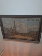 Brussel Wandtapijt - Stadsgezicht, Huis en Inrichting, Gebruikt, Ophalen of Verzenden, Print, 75 tot 100 cm