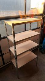 Metalen stellingkast met 4 planken, Ophalen, Gebruikt