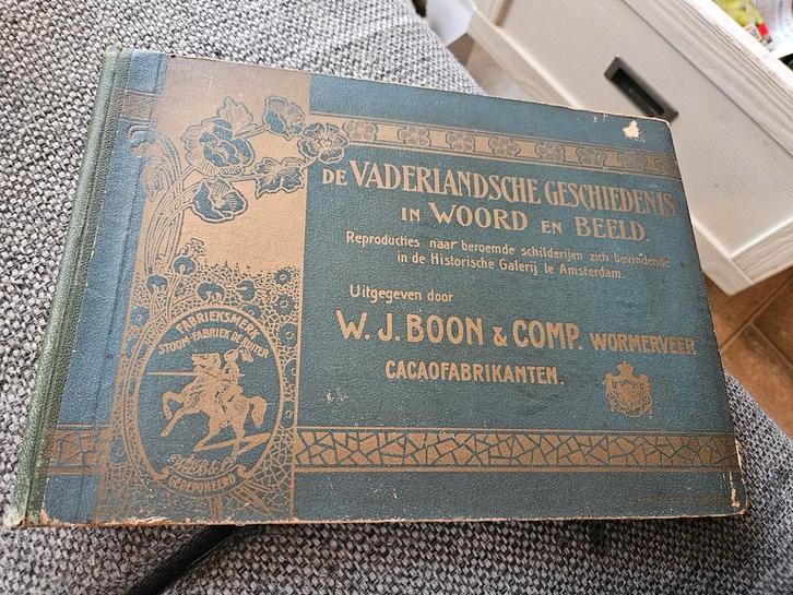 Boons cacao Vaderlandse Geschiedenis in Woord en Beeld, Verzamelen, Merken en Reclamevoorwerpen, Gebruikt, Overige typen, Ophalen of Verzenden