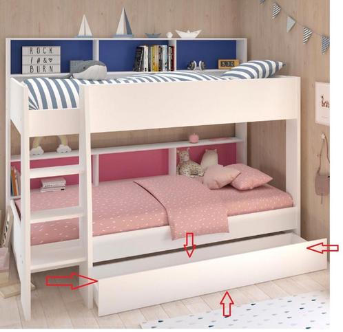 Parisot Stapelbed jongen/meisjes, Kinderen en Baby's, Kinderkamer | Stapelbedden en Hoogslapers, Zo goed als nieuw, Stapelbed