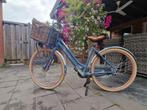 28 inch Gazelle Miss Grace damesfiets blauw met bloemen, Fietsen en Brommers, Fietsen | Dames | Damesfietsen, Ophalen, Gebruikt