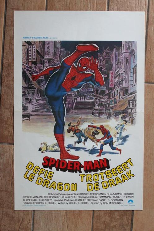 filmaffiche Spiderman and the Dragon's Challenge filmposter, Verzamelen, Posters, Zo goed als nieuw, Film en Tv, A1 t/m A3, Rechthoekig Staand