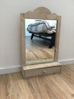 Landelijke/brocante spiegel, Huis en Inrichting, Woonaccessoires | Spiegels, Minder dan 50 cm, Ophalen of Verzenden, Zo goed als nieuw