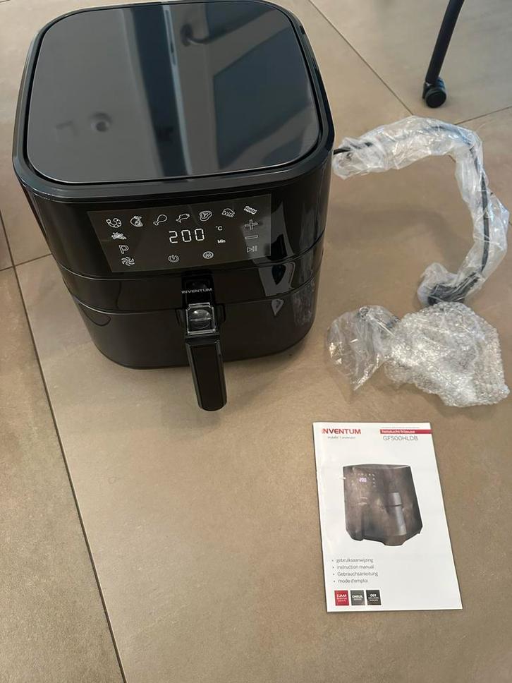 Nieuwe Inventum GF500HLDB Airfryer - PFAS vrij, Witgoed en Apparatuur, Airfryers, Nieuw, Airfryer, Ophalen of Verzenden