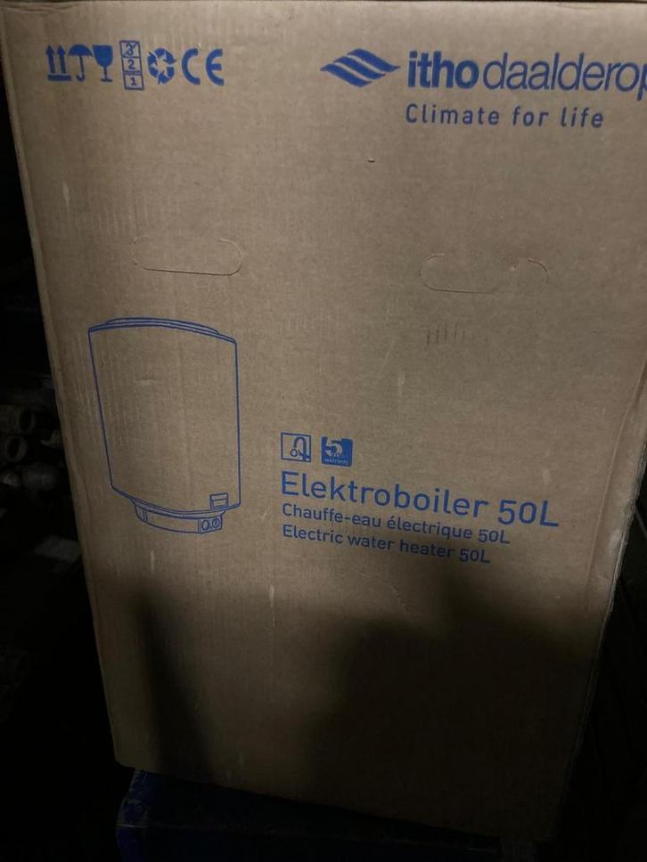 Nieuwe Itho Daalderop 50 liter elektrische boiler, Doe-het-zelf en Verbouw, Geisers en Boilers, Zo goed als nieuw, Boiler, Aardgas
