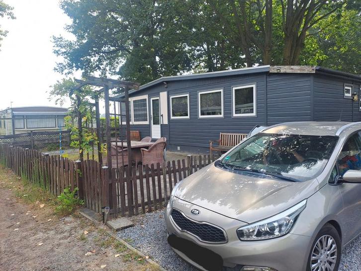 Chalet(70m2!) te koop op camping Beringerzand, Caravans en Kamperen, Stacaravans, Ophalen of Verzenden