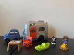 Little People Camping Caravan, Ophalen of Verzenden, Zo goed als nieuw, Speelset, Met geluid