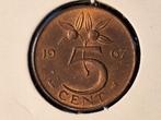 Nederland 5 cent 1967, Postzegels en Munten, Munten | Nederland, Ophalen of Verzenden, Koningin Juliana, 1 cent