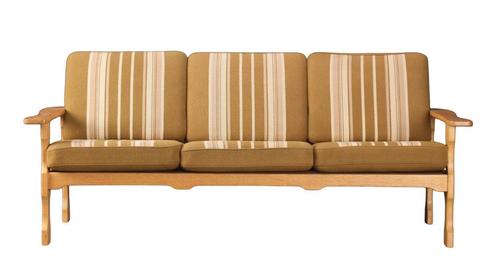 vintage eiken zithoek | sofa | easy chairs | jaren 50 | Deen, Huis en Inrichting, Banken | Sofa's en Chaises Longues, Gebruikt