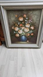 Bloemen in vaas schilderij, Antiek en Kunst, Kunst | Schilderijen | Klassiek, Ophalen of Verzenden