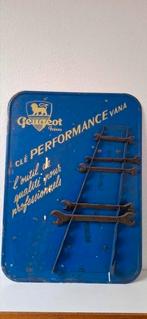 Reclamebord  Peugeot-garage/metaal/Frankrijk/Vintage/Mancave, Ophalen of Verzenden, Gebruikt, Reclamebord