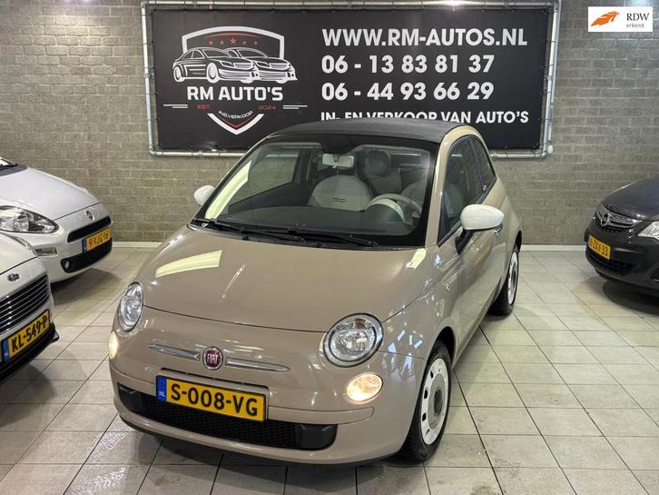 Fiat 500 C Fiat 500 C0.9 TwinAirColorTherapy –Cabrio Mocca, Auto's, Fiat, Bedrijf, Te koop, 500C, ABS, Airbags, Airconditioning