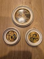 Antieke decoratieve ronde wandbordjes, Antiek en Kunst, Ophalen of Verzenden