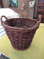 Rieten mand, Huis en Inrichting, Woonaccessoires | Schalen en Manden, Ophalen of Verzenden, Rond, Riet