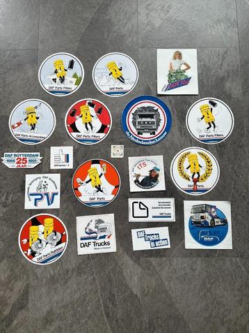 Leuke verzameling DAF stickers.  beschikbaar voor biedingen