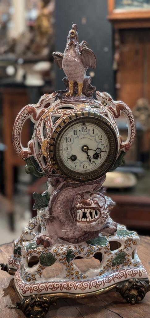 Antieke klok 45 cm hoog. €390., Antiek en Kunst, Antiek | Klokken, Ophalen