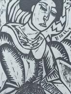 Ernst Ludwig Kirchner Houtsnede boek prent erotiek, Antiek en Kunst, Kunst | Etsen en Gravures, Verzenden