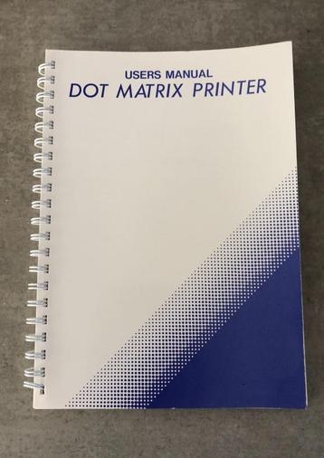 Universele handleiding matrix printers jaren '80. beschikbaar voor biedingen