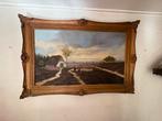Klassiek schilderij met herder en schapen, Antiek en Kunst, Ophalen