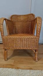 Rotan stoel 2x, Huis en Inrichting, Stoelen, Ophalen, Gebruikt, Twee, Bruin