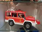 Playmobil auto jeep brandweer, Ophalen of Verzenden, Zo goed als nieuw, Auto