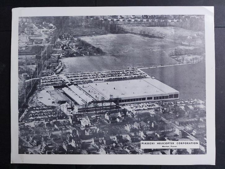 Poster van de Piasecki fabriek (F836), Verzamelen, Luchtvaart en Vliegtuigspotten, Gebruikt, Kaart, Foto of Prent, Ophalen of Verzenden