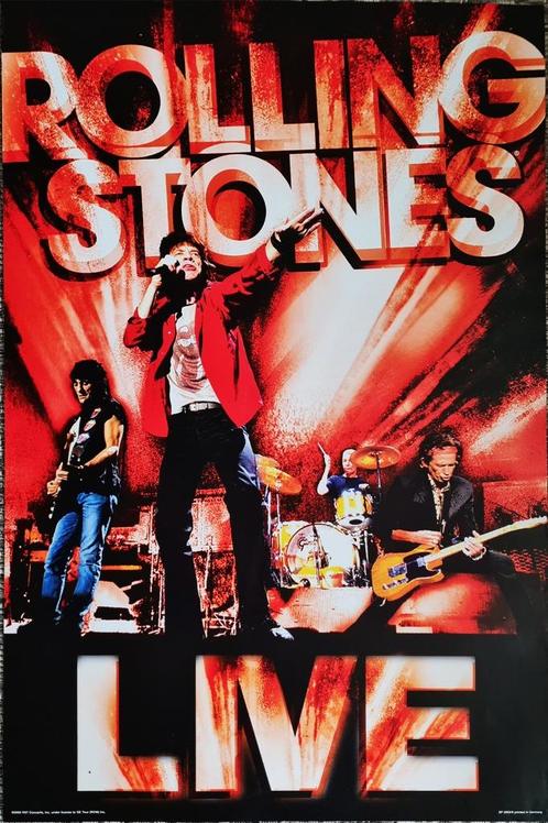 Rolling Stones - Forty Licks 2003 tourposter 62 x 93 cm.izgs, Verzamelen, Posters, Zo goed als nieuw, Muziek, Rechthoekig Staand
