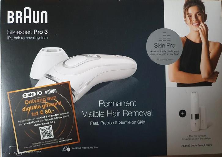 Braun Silk Expert Pro 3 IPL Ontharingssysteem, Sieraden, Tassen en Uiterlijk, Uiterlijk | Lichaamsverzorging, Nieuw, Ophalen of Verzenden