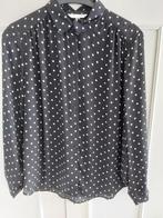 Blouse, H&M, Zwart, Maat 42/44 (L), Nieuw