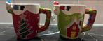 Kerstmokken Set - Unieke Kerstdecoratie 2 voor €6, Ophalen of Verzenden, Zo goed als nieuw