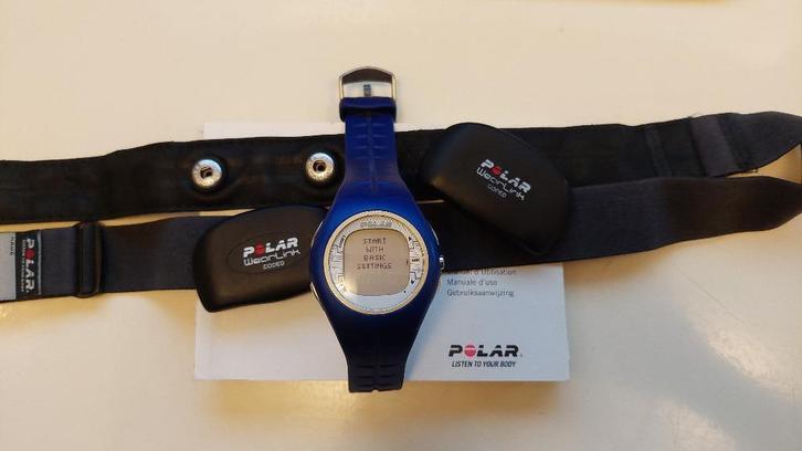 Polar F7 Sporthorloge met hartslagmeter, Sport en Fitness, Hartslagmeters, Gebruikt, Polar, Met borstriem, Waterdicht, Ophalen of Verzenden