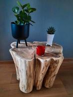 🪵ACASIA BOOMSTAM TAFEL SALONTAFEL BIJZETTAFEL OBJECT DESIGN, Ophalen of Verzenden, Nieuw