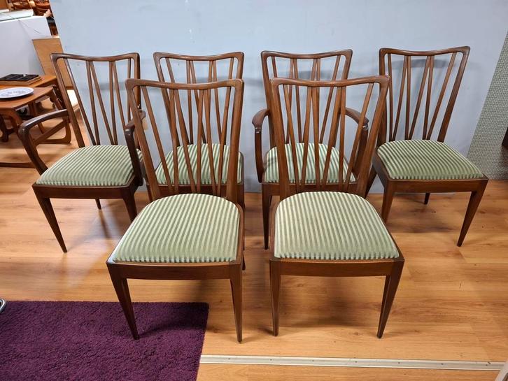 Vintage A.A.Patijn Zijlstra eetkamerstoelen mid century, Huis en Inrichting, Stoelen, Zo goed als nieuw, Vijf, Zes of meer stoelen