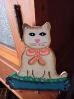 Houten sleutelrekje poes, Ophalen