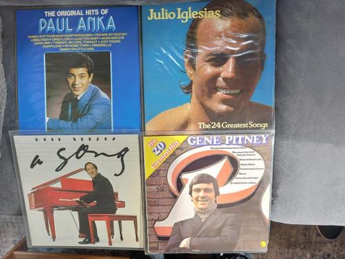 Pop lp's 4 st. Neil Sedaka-Julio Iglesias-Neil Sedaka-Gene P, Cd's en Dvd's, Vinyl | Pop, Gebruikt, 1960 tot 1980, Overige formaten