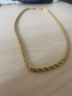 Goude Ketting drippy amsterdam 70 cm, Sieraden, Tassen en Uiterlijk, Kettingen, Ophalen of Verzenden, Zo goed als nieuw, Zilver