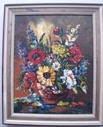 Huber - Muhldorf - Bloemstilleven - olieverf op doek - '79, Ophalen of Verzenden