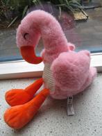 Flamingo van Hema roze met oranje snavel en poten, Kinderen en Baby's, Speelgoed | Knuffels en Pluche, Ophalen of Verzenden, Zo goed als nieuw