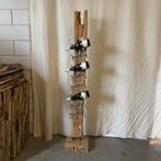 Wijnrek – teak / metaal – voor 8 flessen – TTM Wonen, 5 tot 15 flessen, Www.ttmwonen.nl, Nieuw, Ophalen of Verzenden