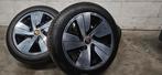 19" Porsche Taycan orig velgen Continental winterbanden TPMS, Auto-onderdelen, Banden en Velgen, 19 inch, Gebruikt, 275 mm, Banden en Velgen