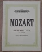 Mozart - Sechs sonatinen, Muziek en Instrumenten, Bladmuziek, Piano, Ophalen of Verzenden, Zo goed als nieuw, Artiest of Componist