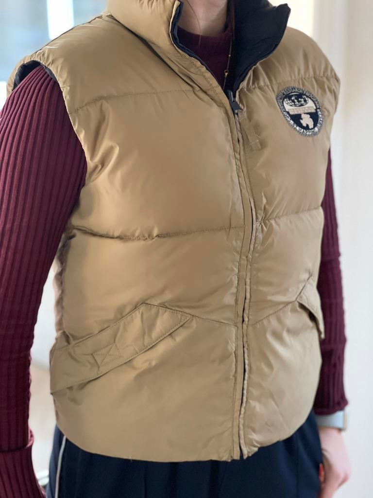 Napapijri bodywarmer 2 zijdig te dragen 14 jaar 164-176, Kleding | Heren, Bodywarmers, Gedragen, Overige maten, Blauw, Ophalen of Verzenden
