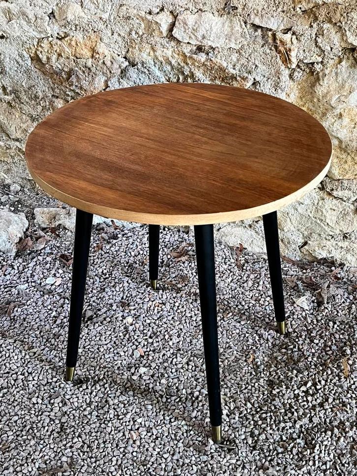 Mid century salontafel bijzettafel koffietafel vintage, Huis en Inrichting, Tafels | Salontafels, Gebruikt, 50 tot 75 cm, 50 tot 100 cm