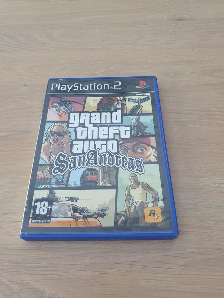 Grand Theft Auto: San Andreas - PS2, Spelcomputers en Games, Games | Sony PlayStation 2, Gebruikt, Avontuur en Actie, 1 speler