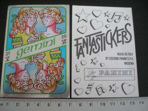 panini fantastickers sterrenbeeld gemini tweelingen, Verzamelen, Stickers, Zo goed als nieuw, Overige typen, Verzenden