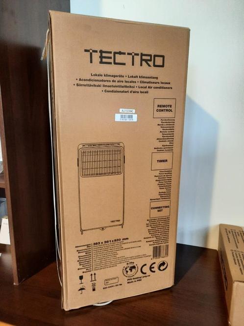 Tectro mobiele airco, Witgoed en Apparatuur, Airco's, Nieuw, Mobiele airco, 60 tot 100 m³, Koelen en Ontvochtigen, Afstandsbediening