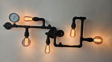 Stoere Wandlamp, plafondlamp, 3 standen lichtsterktes beschikbaar voor biedingen