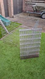 Konijnenen, puppy,  kippen. Hek gaas., Tuin en Terras, Tuinhekken en Hekwerk, Ophalen, IJzer, Gaashekwerk