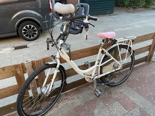 Gazelle bloom moederfiets incl kinderzitje, Fietsen en Brommers, Fietsen | Dames | Moederfietsen, Gebruikt, Gazelle, 50 tot 53 cm