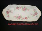 Aynsley grotto rose cakeschaal 22 cm €15, Ophalen of Verzenden